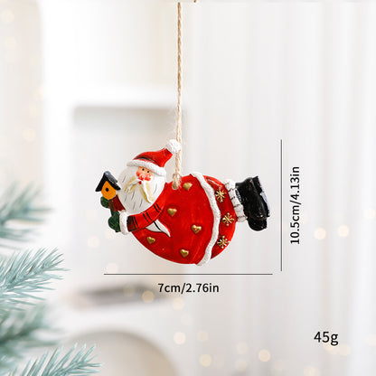 Cute Cartoon Elk & Santa Ornaments – Adorable Resin Christmas Decorations for Tree & Gifts ✨