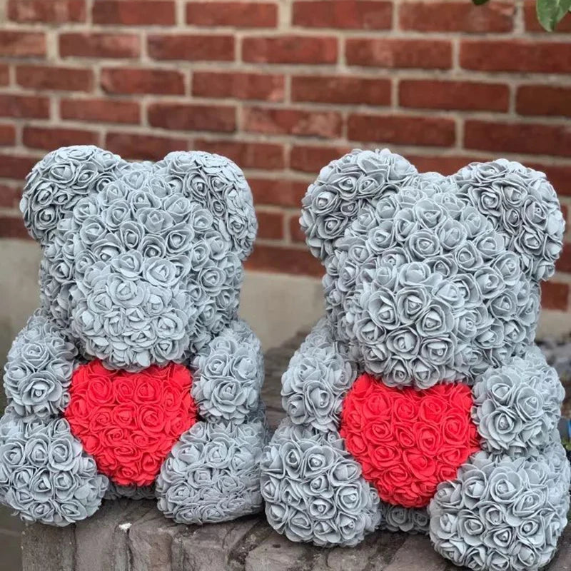 🧸❤️ Rose Teddy Bear  – The Perfect Valentine’s Day Gift (40cm )