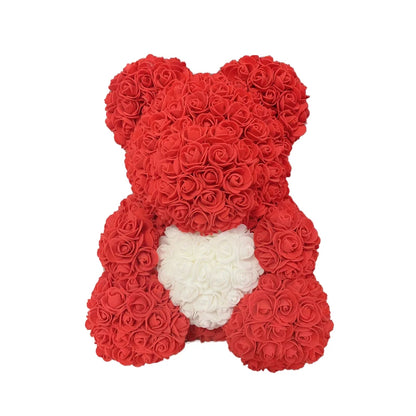 🧸❤️ Rose Teddy Bear  – The Perfect Valentine’s Day Gift (40cm )