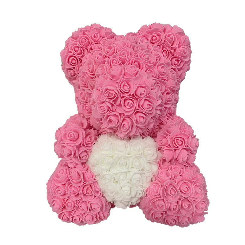 🧸❤️ Rose Teddy Bear  – The Perfect Valentine’s Day Gift (40cm )