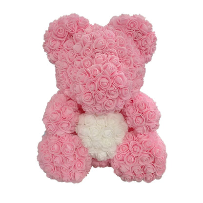🧸❤️ Rose Teddy Bear  – The Perfect Valentine’s Day Gift (40cm )
