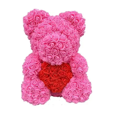 🧸❤️ Rose Teddy Bear  – The Perfect Valentine’s Day Gift (40cm )