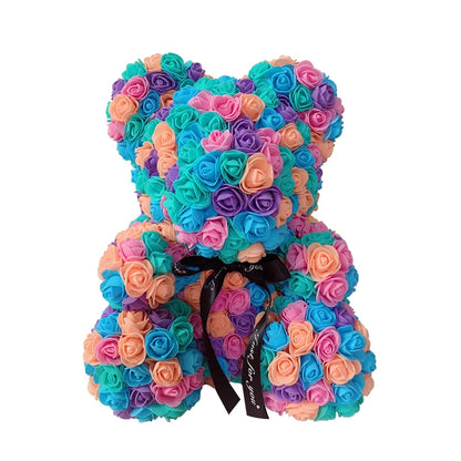 🧸❤️ Rose Teddy Bear  – The Perfect Valentine’s Day Gift (40cm )