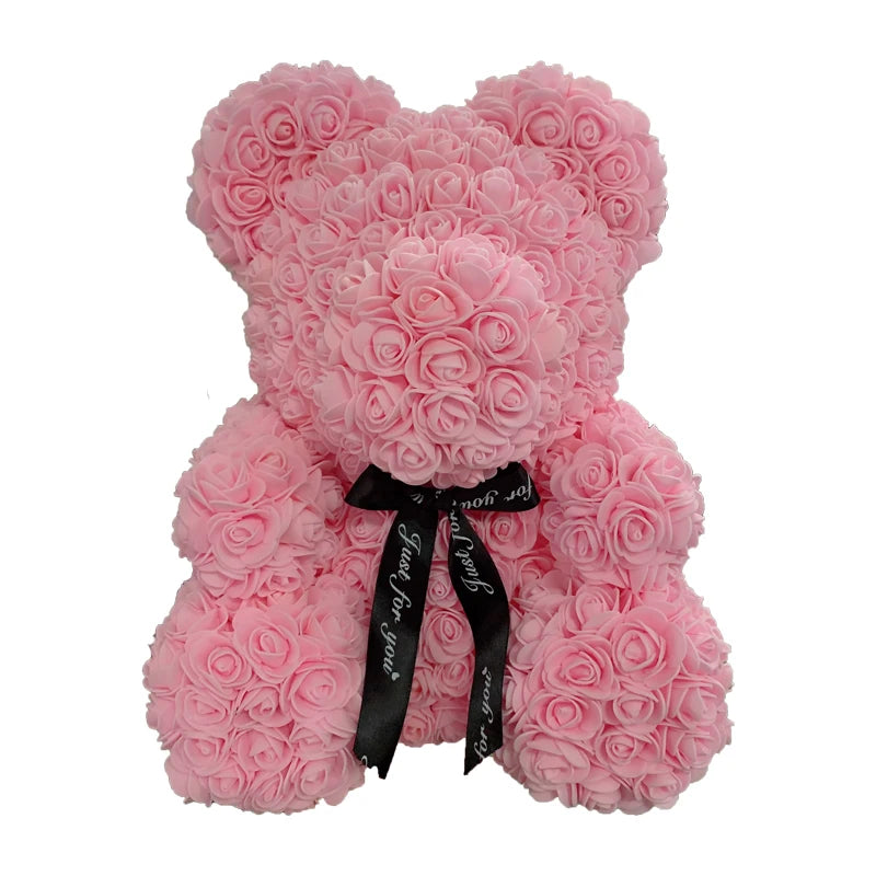🧸❤️ Rose Teddy Bear  – The Perfect Valentine’s Day Gift (40cm )