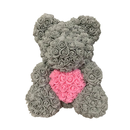 🧸❤️ Rose Teddy Bear  – The Perfect Valentine’s Day Gift (40cm )