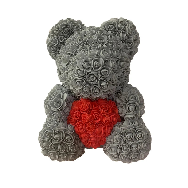 🧸❤️ Rose Teddy Bear  – The Perfect Valentine’s Day Gift (40cm )