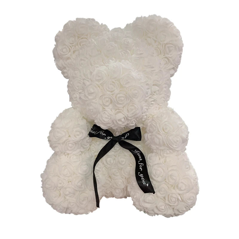 🧸❤️ Rose Teddy Bear  – The Perfect Valentine’s Day Gift (40cm )