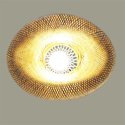 🌾 Handwoven Rattan Wicker Pendant Lamp – Japanese Wooden Ceiling Light for Dining, Bedroom & Farmhouse Décor ✨