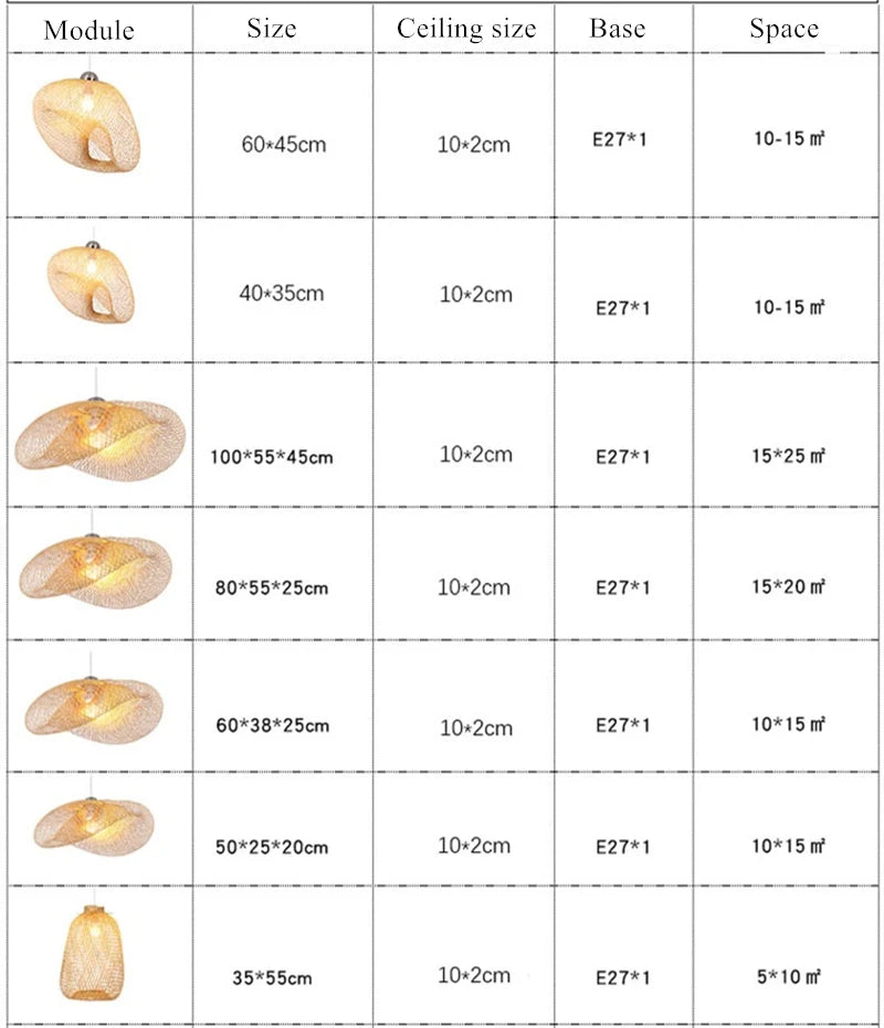 🌾 Handwoven Rattan Wicker Pendant Lamp – Japanese Wooden Ceiling Light for Dining, Bedroom & Farmhouse Décor ✨