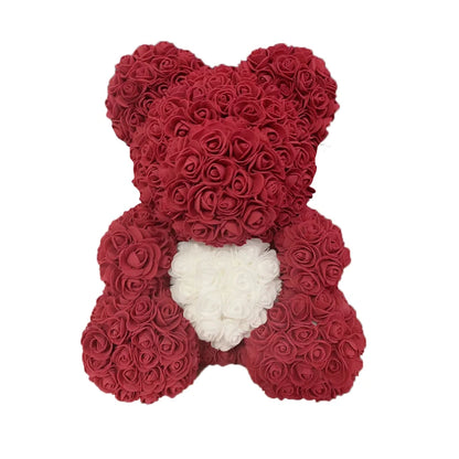 🧸❤️ Rose Teddy Bear  – The Perfect Valentine’s Day Gift (40cm )