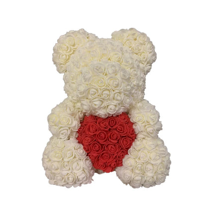 🧸❤️ Rose Teddy Bear  – The Perfect Valentine’s Day Gift (40cm )