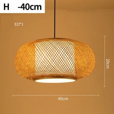 🌾 Handwoven Rattan Wicker Pendant Lamp – Japanese Wooden Ceiling Light for Dining, Bedroom & Farmhouse Décor ✨