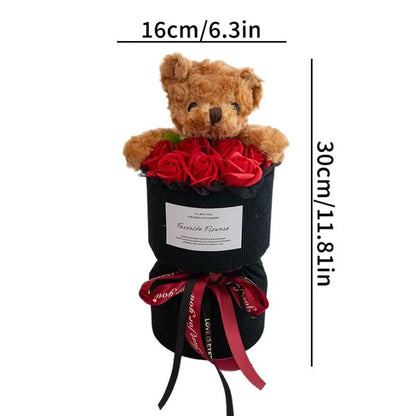 🧸 Teddy Bear Rose Box – A Cute Forever Valentine Gift 🌹❤️