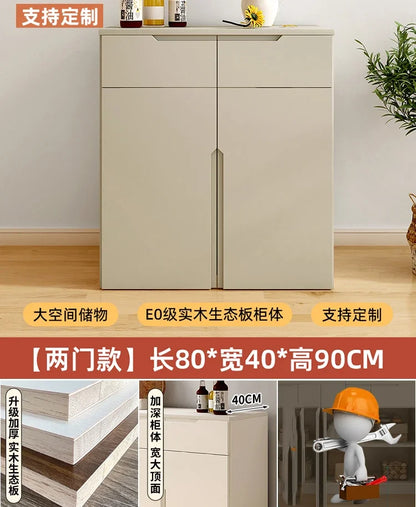 ✨ Modern Space-Saving Nightstand Cabinet – Multi-Door Storage, Vintage Minimalist Bedside Cupboard (80-158cm)