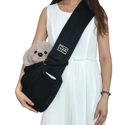 🎒 Hands-Free Dog Sling Carrier for Walks & Travel