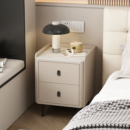 ✨ Modern Nordic Nightstand – Minimalist Drawer Storage Bedside Table