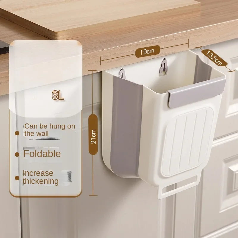 Smart Foldable Hanging Kitchen Trash Bin✨