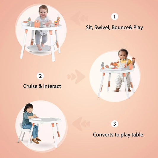 3-in-1 Baby Activity Center & Jumper Table