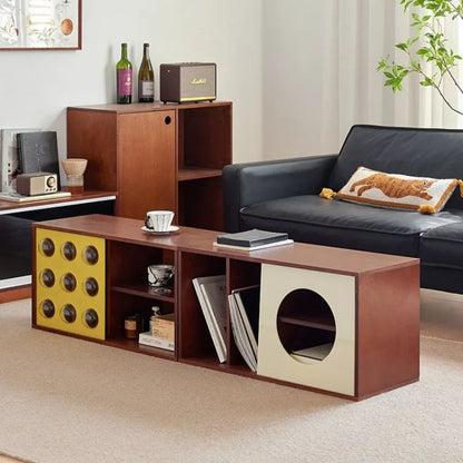 Modern Multi-Drawer Designer Storage Cabinet – Space-Saving Wooden Organizer for Living Rooms and Bedrooms