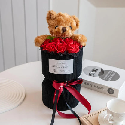 🧸 Teddy Bear Rose Box – A Cute Forever Valentine Gift 🌹❤️