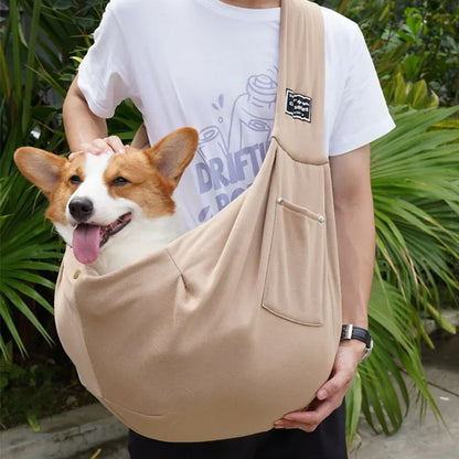 🎒 Hands-Free Dog Sling Carrier for Walks & Travel
