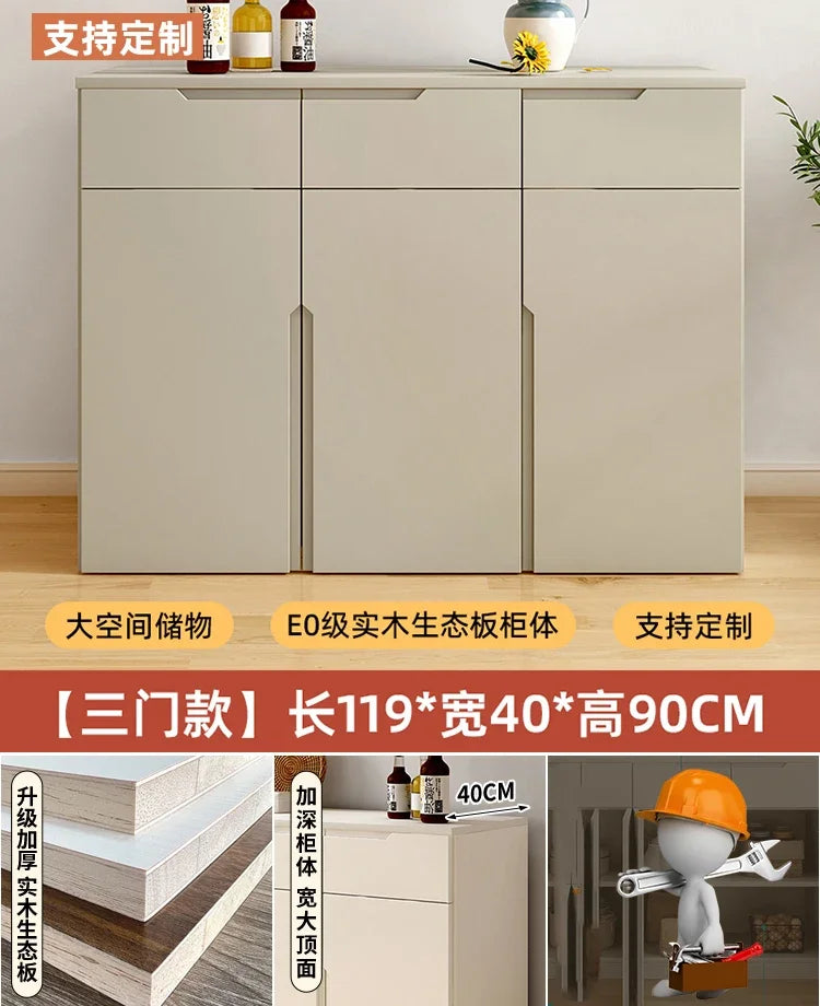 ✨ Modern Space-Saving Nightstand Cabinet – Multi-Door Storage, Vintage Minimalist Bedside Cupboard (80-158cm)