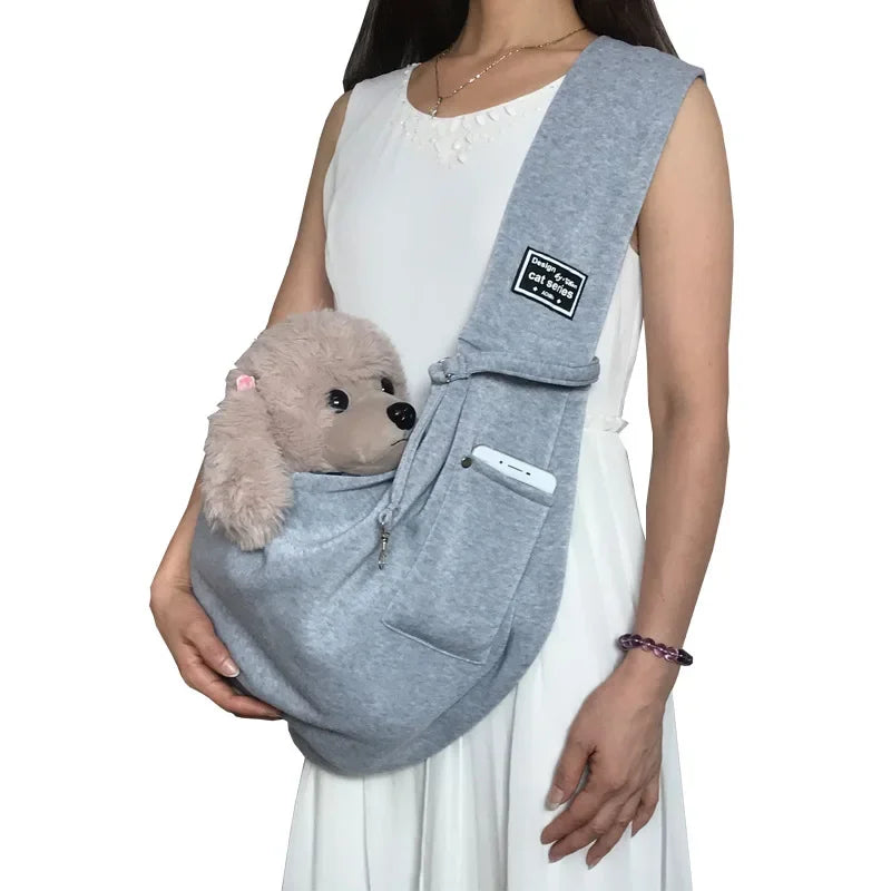 🎒 Hands-Free Dog Sling Carrier for Walks & Travel