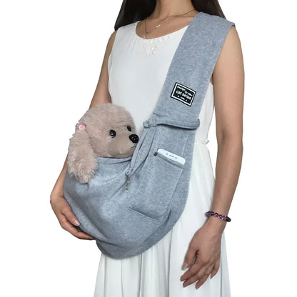 🎒 Hands-Free Dog Sling Carrier for Walks & Travel