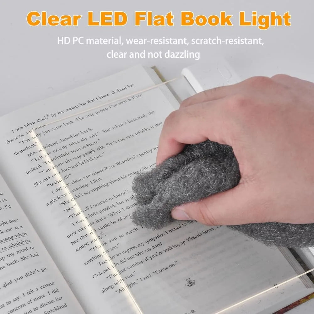 📖 LED Flat Panel Book Light – Eye-Care Reading Lamp for Night Reading 🌙✨