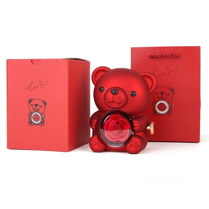 Rotating Bear Rose Jewelry Gift Box – A Hidden Surprise Made for Valentine’s Day (Ring)