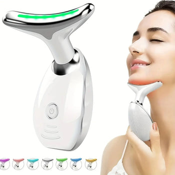 ✨ 7-LED Electric Face & Neck Sculpting Massager