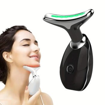 ✨ 7-LED Electric Face & Neck Sculpting Massager