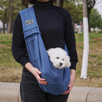 🎒 Hands-Free Dog Sling Carrier for Walks & Travel