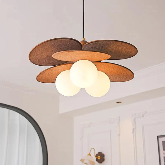 🌼 Vintage Rattan Weave Pendant Lamp – Retro Glass Ceiling Light for Dining Room, Café & Home Décor ✨