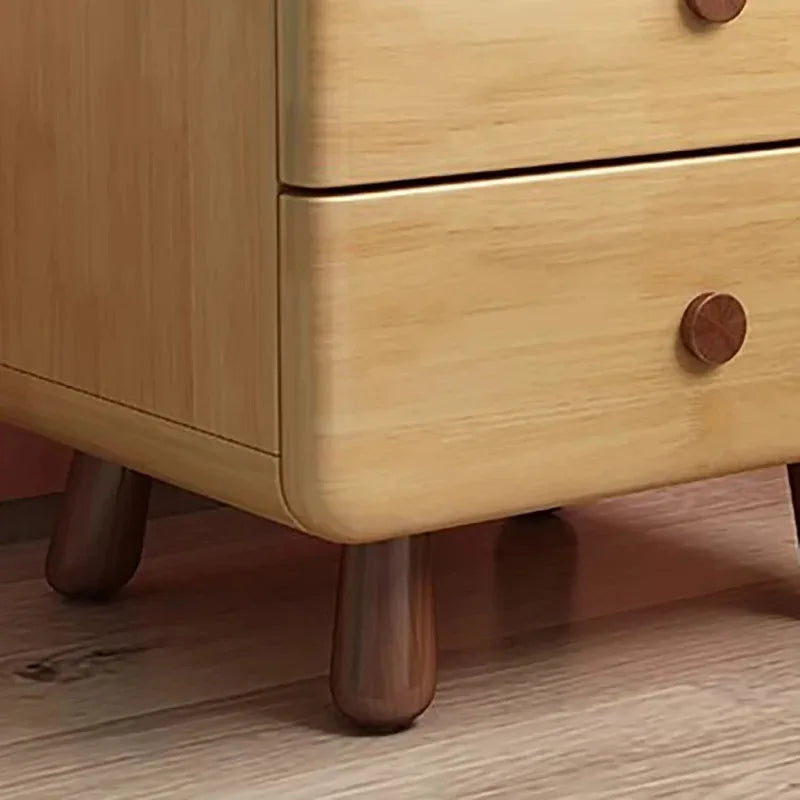Modern Minimalist Nightstand With Drawer – Wooden Bedside Storage Table