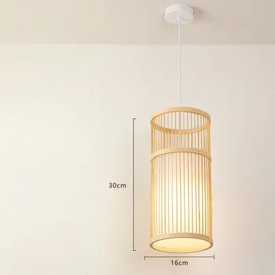 🏮 Japanese Bamboo Chandelier – Handwoven Rattan Pendant Light for Modern Wabi-Sabi Interiors ✨