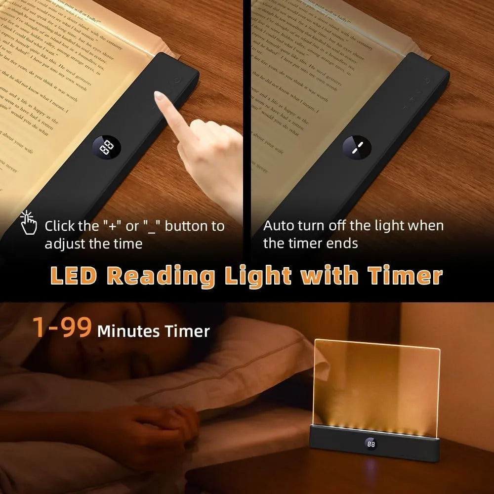📖 LED Flat Panel Book Light – Eye-Care Reading Lamp for Night Reading 🌙✨