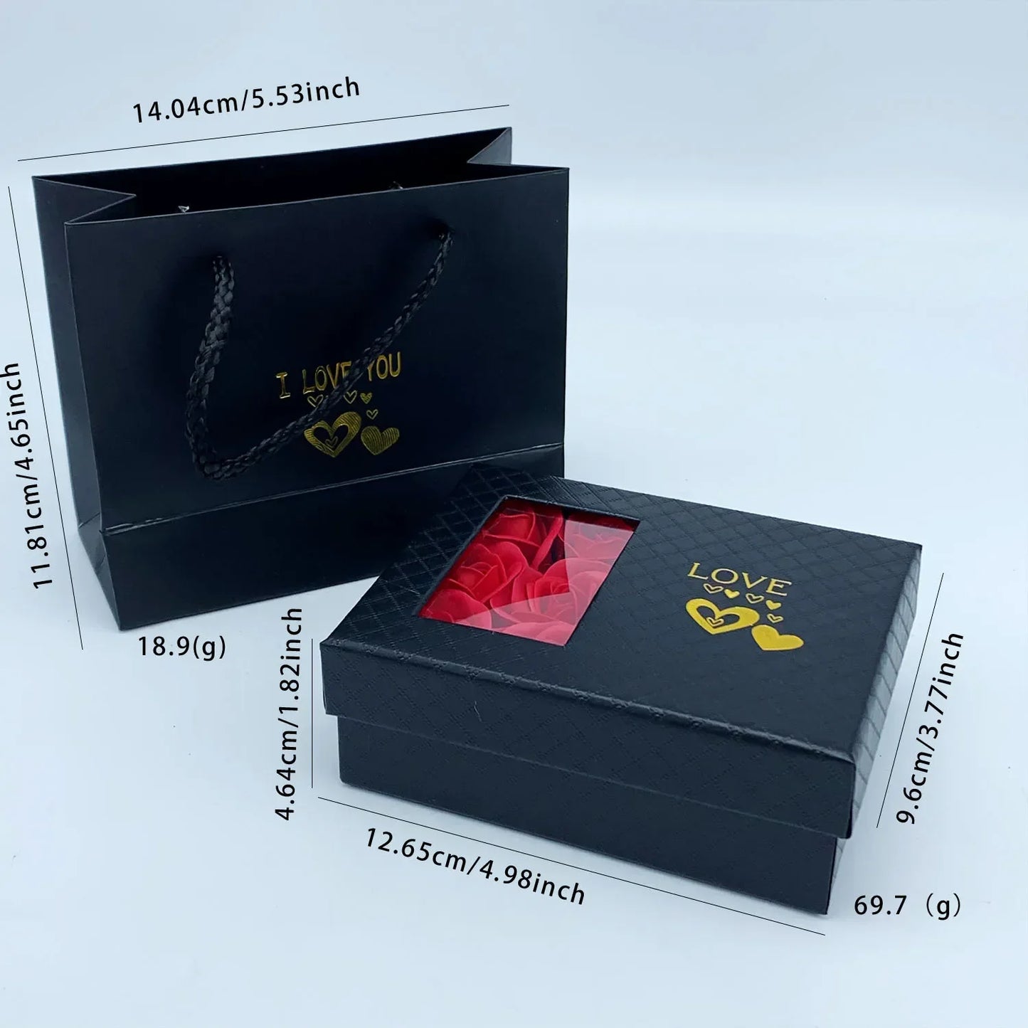 💝 Window-Opening Rose Jewelry Gift Box – Hidden Surprise of Love 🌹✨