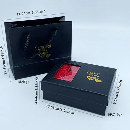 💝 Window-Opening Rose Jewelry Gift Box – Hidden Surprise of Love 🌹✨