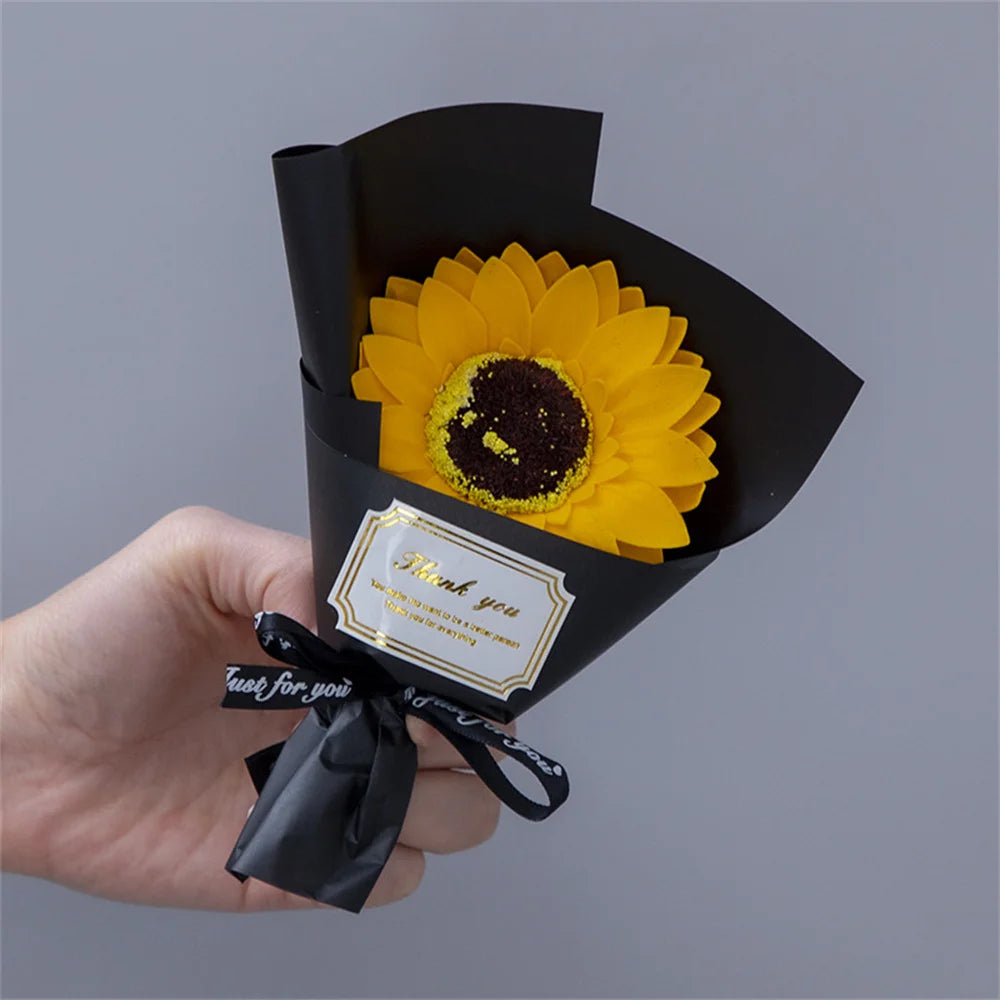 🌹 Single Rose Soap Bouquet – Minimal Valentine Gift for love ❤️
