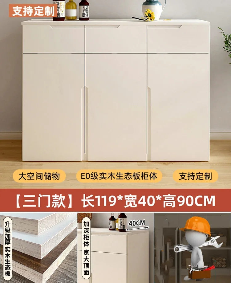 ✨ Modern Space-Saving Nightstand Cabinet – Multi-Door Storage, Vintage Minimalist Bedside Cupboard (80-158cm)