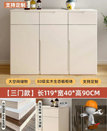 ✨ Modern Space-Saving Nightstand Cabinet – Multi-Door Storage, Vintage Minimalist Bedside Cupboard (80-158cm)