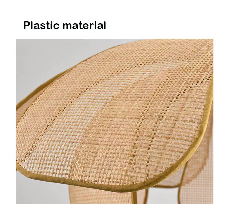 🌸 Handwoven Rattan Petal Pendant Light – Japanese Retro Chandelier for Dining & Living Room Serenity 🌿✨