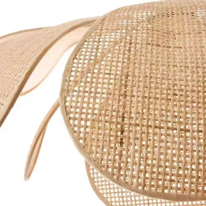 🌸 Japanese Petal Rattan Pendant Lamp – Handwoven Flower Ceiling Light for Dining, Living & Bedroom Spaces 🌿✨