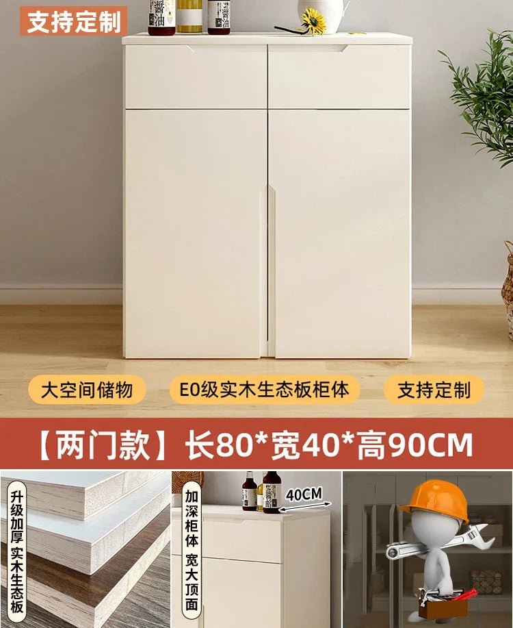 ✨ Modern Space-Saving Nightstand Cabinet – Multi-Door Storage, Vintage Minimalist Bedside Cupboard (80-158cm)