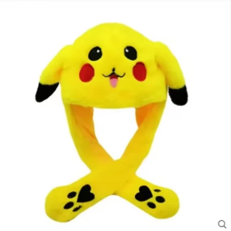 Jumping Bunny Ears Plush Hat – Cute Moving Ear Winter Fun Cap 🎀❄️ Perfect Gift for Kids & Girls