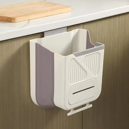 Smart Foldable Hanging Kitchen Trash Bin✨