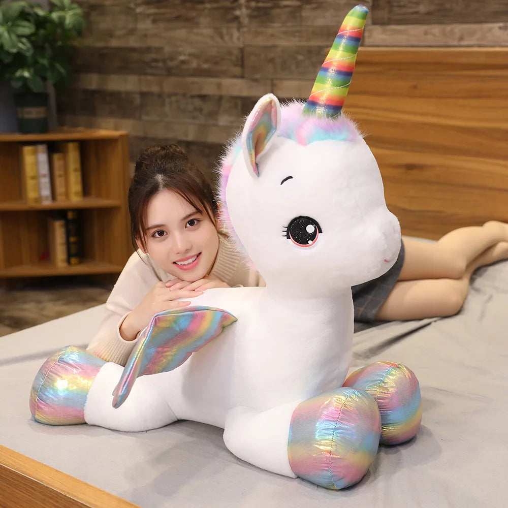 🦄 Huggable Rainbow Unicorn Plush – The Cutest Valentine Hug 💖✨