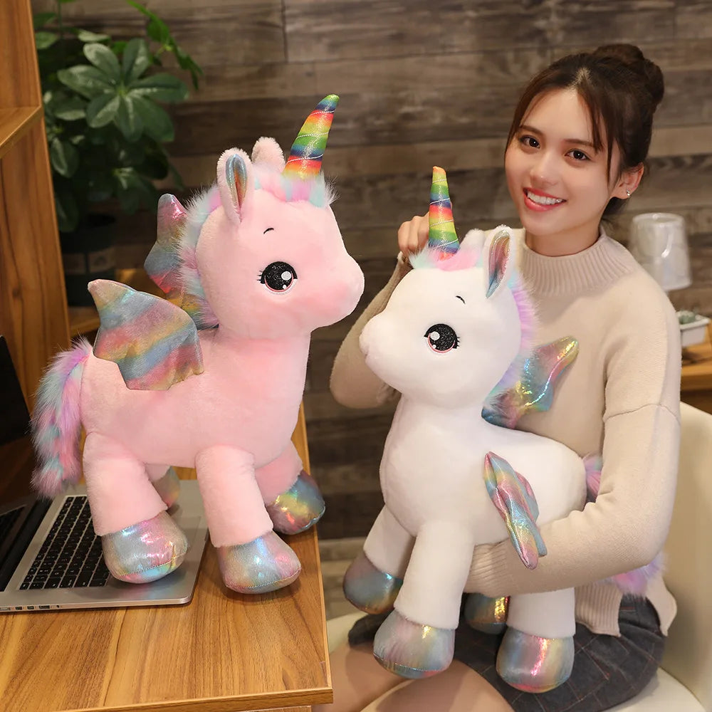 🦄 Huggable Rainbow Unicorn Plush – The Cutest Valentine Hug 💖✨