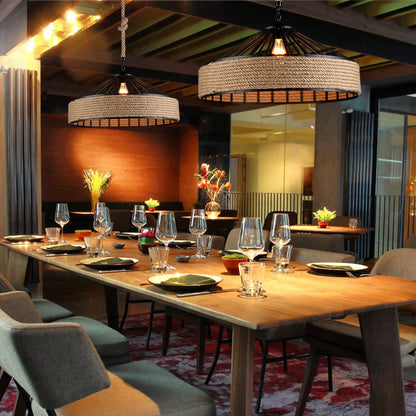 🌾 Handwoven Bamboo Rattan Pendant Lamp – Japanese Style Ceiling Light with Natural Wicker Shade for Bedroom, Dining & Living Spaces ✨